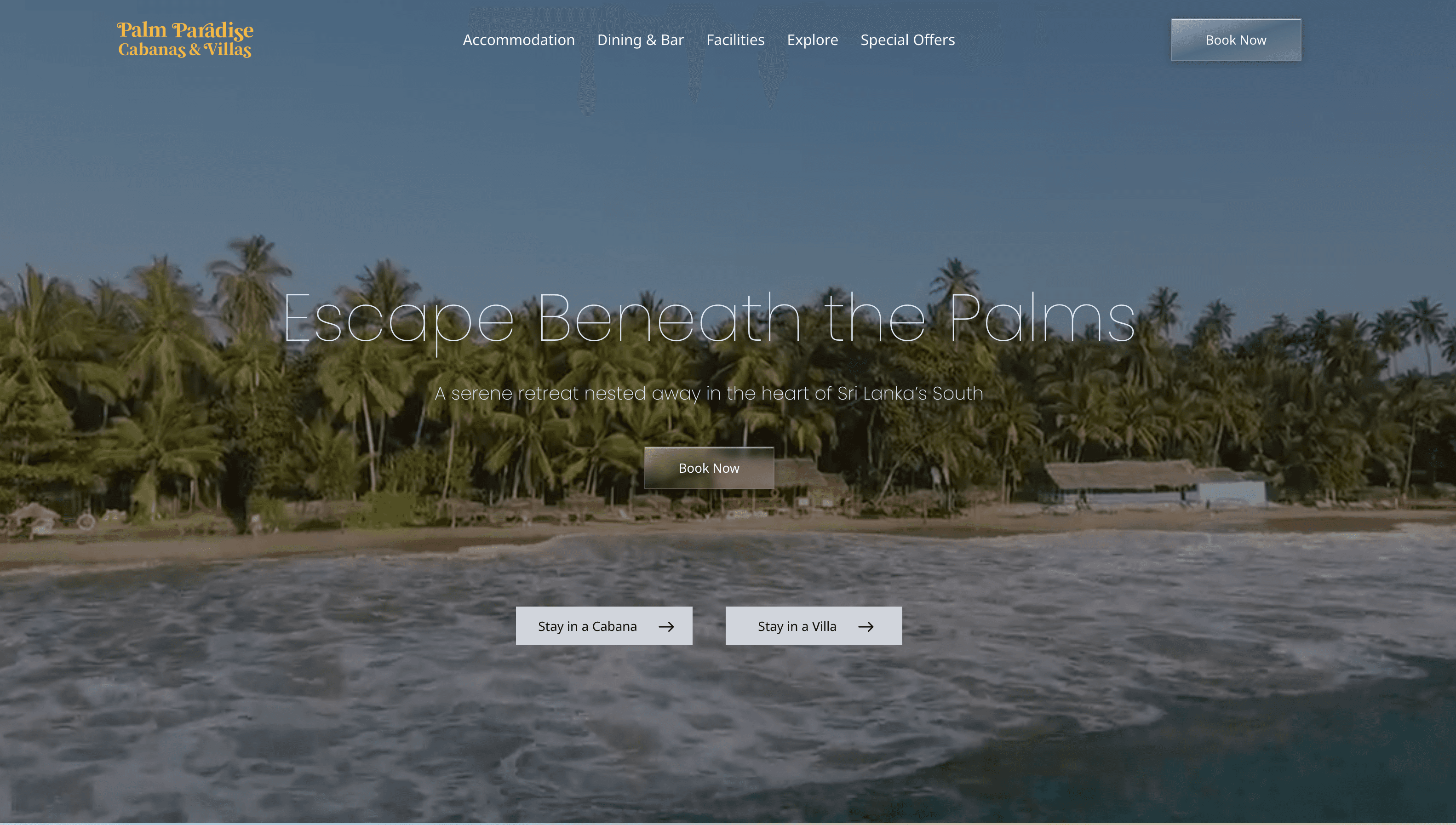 Beach.lk homepage