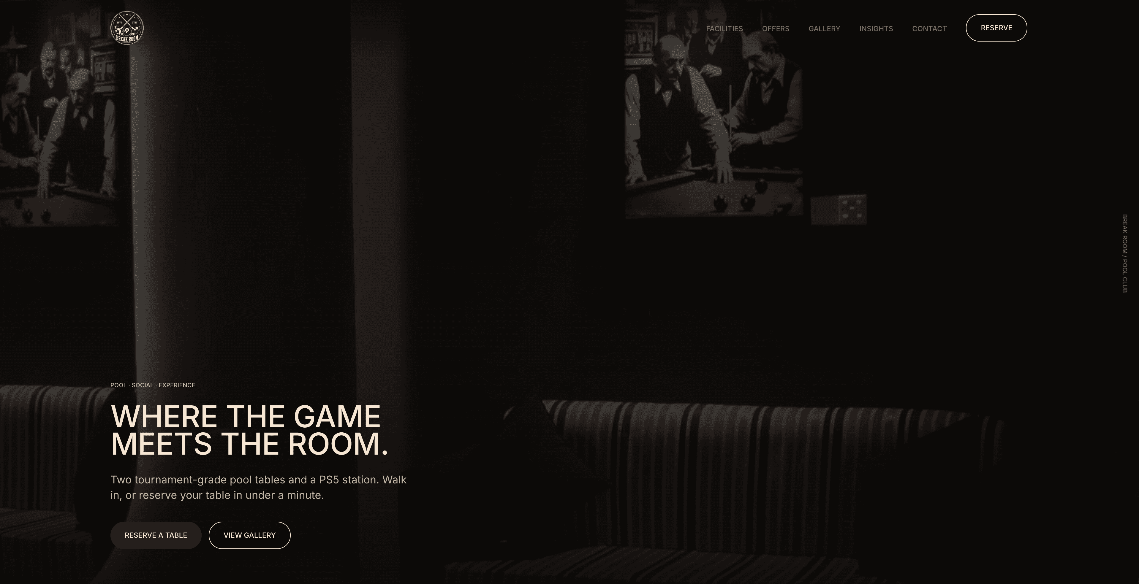 Break Room homepage